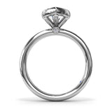 Bezel Set Marquise Diamond Engagement Ring