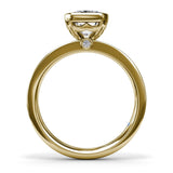 Radiant Bezel Set Engagement Ring