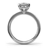 Radiant Bezel Set Engagement Ring