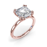 Asscher Cut Diamond Engagement Ring