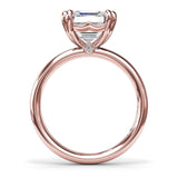 Asscher Cut Diamond Engagement Ring
