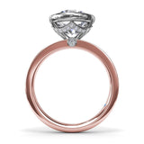 Bezel-Set Round Diamond Engagement Ring