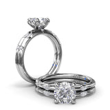 Captivating Raindrop Diamond Wedding Band 