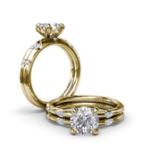 Captivating Raindrop Diamond Wedding Band 