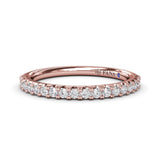 Double Prong Diamond Wedding Band 