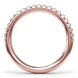 Double Prong Diamond Wedding Band 