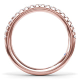 Double Prong Diamond Wedding Band 
