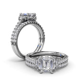 Double Prong Diamond Wedding Band 