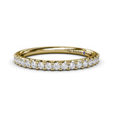 Double Prong Diamond Wedding Band 