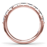 Tapered Baguette Diamond Wedding Band 