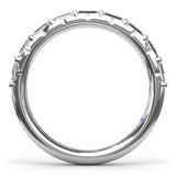Tapered Baguette Diamond Wedding Band 