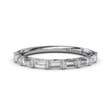 Tapered Baguette Diamond Wedding Band 