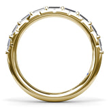 Tapered Baguette Diamond Wedding Band 