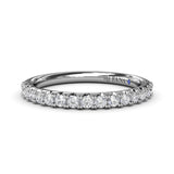 Double Prong Diamond Wedding Band 