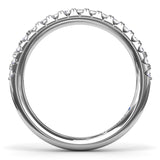 Double Prong Diamond Wedding Band 