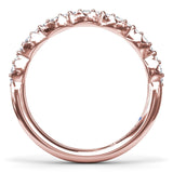Cluster Marquise Diamond Wedding Band
