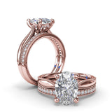 Milgrain and Diamond Wedding Band