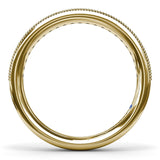 Milgrain and Diamond Wedding Band