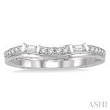1/3 Ctw Vintage Inspired Diamond Wedding Band in 14K White Gold