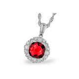 14KT Gold Garnet Necklace