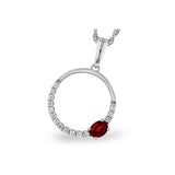 14KT Gold Ruby Necklace