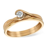 14KT Gold Two-Piece Diamond Wedding Set