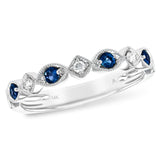 14KT Gold Ladies Sapphire Wedding Ring