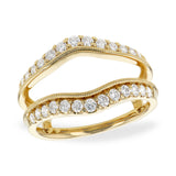 14KT Gold Ladies Diamond Wrap/Guard