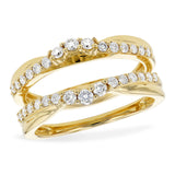 14KT Gold Ladies Diamond Wrap/Guard