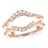 14KT Gold Ladies Diamond Wrap/Guard