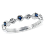 14KT Gold Ladies Sapphire Wedding Ring