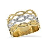 14KT Gold Ladies Diamond Wedding Ring