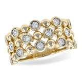 14KT Gold Ladies Diamond Wedding Ring