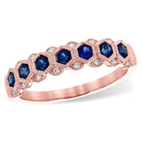 14KT Gold Ladies Sapphire Wedding Ring
