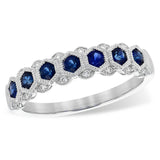 14KT Gold Ladies Sapphire Wedding Ring