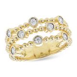 14KT Gold Ladies Diamond Wedding Ring