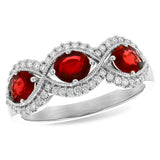 14KT Gold Ladies Ruby Wedding Ring
