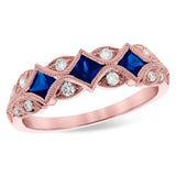 14KT Gold Ladies Sapphire Wedding Ring