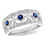 14KT Gold Ladies Sapphire Wedding Ring