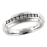 14KT Gold Mens Diamond Wedding Ring