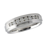 14KT Gold Mens Diamond Wedding Ring