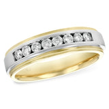 14KT Gold Mens Diamond Wedding Ring