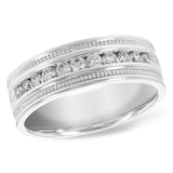 14KT Gold Mens Diamond Wedding Ring