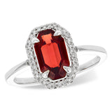 14KT Gold Ladies Garnet Fashion Ring