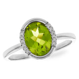 14KT Gold Ladies Peridot Fashion Ring