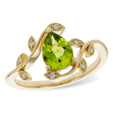 14KT Gold Ladies Peridot Fashion Ring