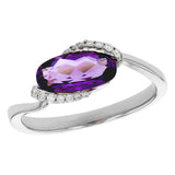14KT Gold Ladies Amethyst Fashion Ring
