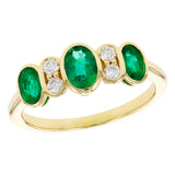 14KT Gold Ladies Emerald Fashion Ring