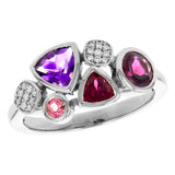 14KT Gold Ladies Multi-Stone Fashion Ring