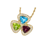 14KT Gold Multi-Stone Necklace